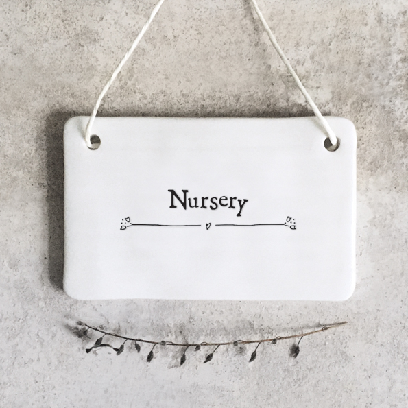 Porcelain Sign - Nursery