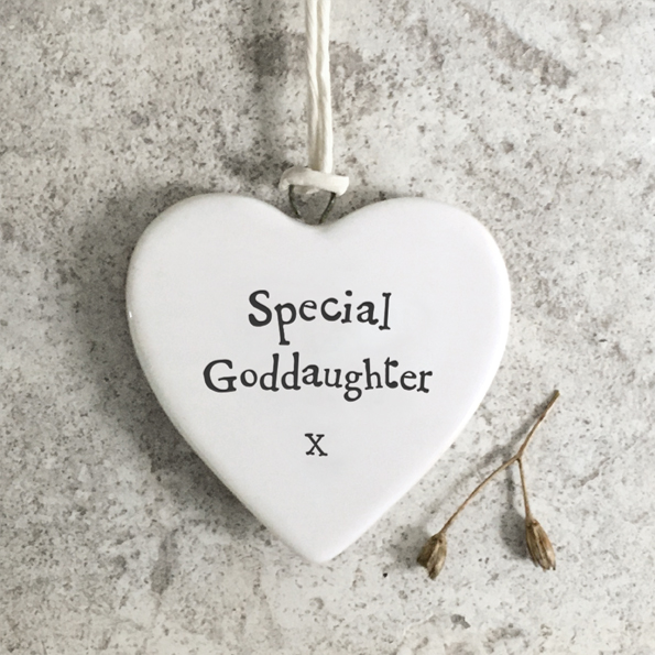 Porcelain Heart - Special Goddaughter